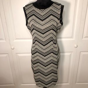 Bar III Black and White Business Dress Size L